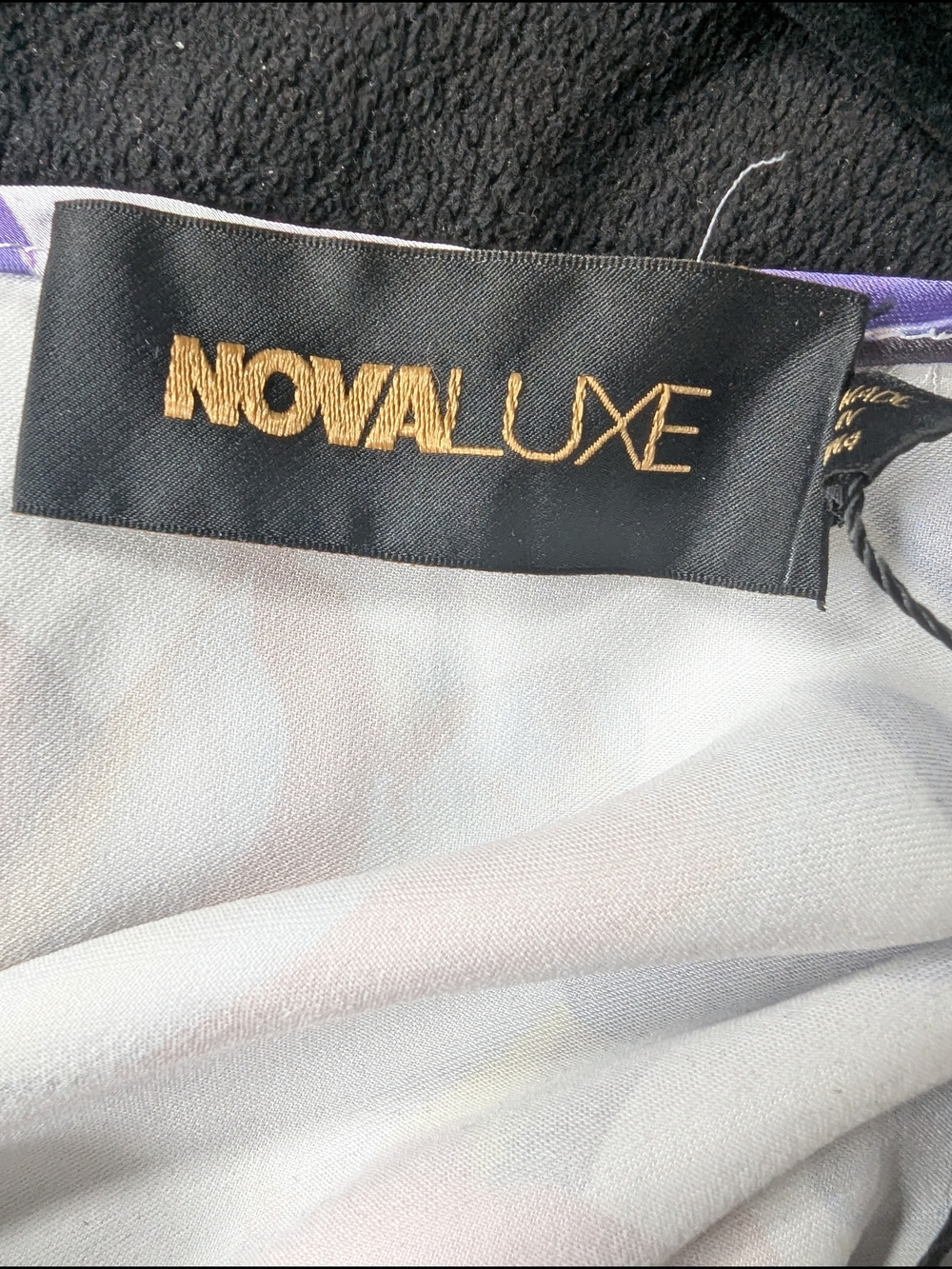 Fashion Nova Luxe White Floral Maxi Dress Athens Satin Kaftan 1X - Picture 3 of 8